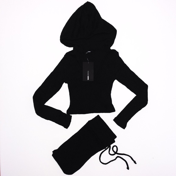 Fashion Nova Pants - Two piece Legging & Cropped Hoodie Set